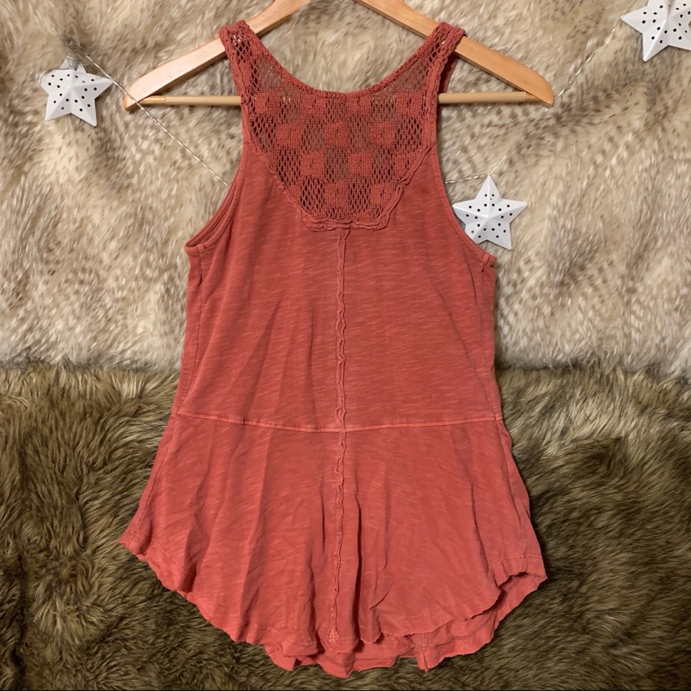 Free People Burnt Orange Rust Tank Top - Picture 3 of 5